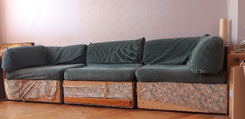3 fauteuils + canapé-lit