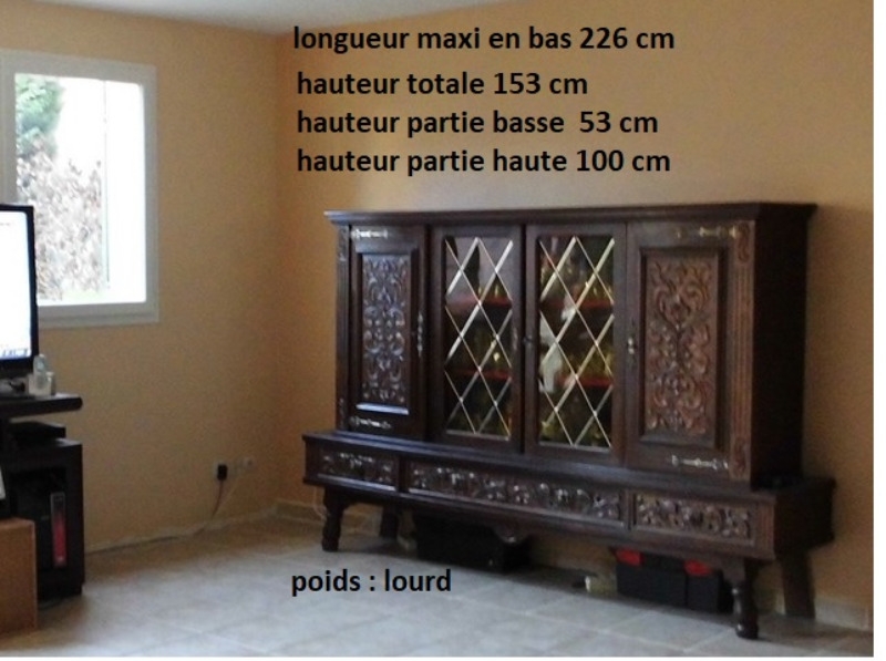 2 meubles type bahut 4 porte